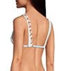 Gianni Bini x Cyd Morris The Lou Dainty Floral Stripe Tie Front Triangle Swim Top - Image 5
