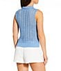 Gianni Bini x Cyd Morris The Bambi Sweater Knit Button Front Sleeveless Vest with Coordinating Head Scarf - Image 2