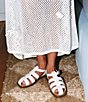 Gianni Bini x Cyd Morris The Captain Leather Square Toe Fisherman Sandals - Image 1