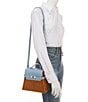 Gianni Bini x Cyd Morris The Dottie Mini Cornflower Wicker Satchel Bag - Image 4