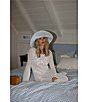 Gianni Bini x Cyd Morris The Leo Stripe Print Front Snap Brim Floppy Linen Hat - Image 4