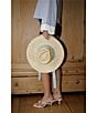Gianni Bini x Cyd Morris The Walter Straw Hat with Interchangeable Scarf - Image 3