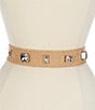 Gianni Bini x DANNIJO Jewel Embellished Stretch Fabric Belt, Color:Natural/Clear - Image 2