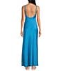 Gianni Bini x DANNIJO Kai Sweetheart Neckline Sleeveless Satin Slip Maxi Dress, Color:Hawaii - Image 2