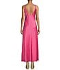 Gianni Bini x DANNIJO Sienna Sweetheart Neck Sleeveless Satin Slip Maxi Dress, Color:Carmine - Image 2
