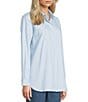 Gianni Bini x Hadley Greene Boomer Collared Long Sleeve Asymmetrical Button Down Shirt - Image 4