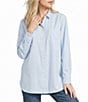 Gianni Bini x Hadley Greene Boomer Collared Long Sleeve Asymmetrical Button Down Shirt - Image 2