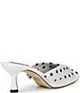 Gianni Bini x Hadley Greene Chateau Suede Polka Dot Shirt Collar Heeled Mules - Image 3