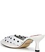 Gianni Bini x Hadley Greene Chateau Suede Polka Dot Shirt Collar Heeled Mules - Image 4