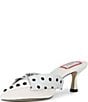 Gianni Bini x Hadley Greene Chateau Suede Polka Dot Shirt Collar Heeled Mules - Image 5