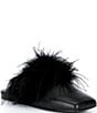 Gianni Bini x Hadley Greene Florence Leather Feather Square Toe Mules - Image 2