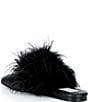 Gianni Bini x Hadley Greene Florence Leather Feather Square Toe Mules - Image 6