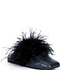 Gianni Bini x Hadley Greene Florence Leather Feather Square Toe Mules - Image 3