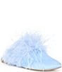 Gianni Bini x Hadley Greene Florence Satin Feather Square Toe Mules - Image 2