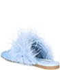 Gianni Bini x Hadley Greene Florence Satin Feather Square Toe Mules - Image 4