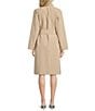 Gianni Bini x Hadley Greene Krissy Khaki Collared Long Sleeve Belted Trench Coat - Image 3