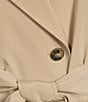 Gianni Bini x Hadley Greene Krissy Khaki Collared Long Sleeve Belted Trench Coat - Image 5