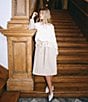Gianni Bini x Hadley Greene Krissy Khaki Collared Long Sleeve Belted Trench Coat - Image 1