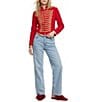 Gianni Bini x Hadley Greene McCombs Military Crepe Collared Long Sleeve Band Jacket - Image 4