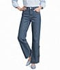 Gianni Bini x Hadley Greene Prince High-Rise Wide Leg Split-Hem Pin Hardware Denim Jeans - Image 2