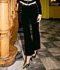 Gianni Bini x Hadley Greene Velvet Palmer High Rise Flare Leg Coordinating Pants - Image 1