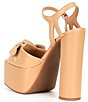 Color:DK SIERRA TAN - Image 4 - X Jess Southern Carrie Knotted Bow Platform Sandals