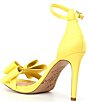 Color:Lemon Custard - Image 4 - x Jess Southern Claris Satin Bow Dress Sandals