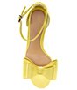 Color:Lemon Custard - Image 6 - x Jess Southern Claris Satin Bow Dress Sandals