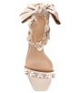 Color:Bisque - Image 6 - x Jess Southern Jean Pearl Studded Bow Chain Dress Sandals