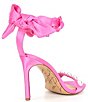 Color:Flamingo - Image 3 - x Jess Southern Jean Pearl Studded Satin Bow & Chain Dress Sandals