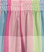 Color:Multi Plaid - Image 6 - x Jess Southern Lady Plaid Printed Crinkle Sateen Ruffle Short