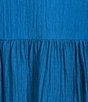 Color:Carribean - Image 5 - x Jess Southern Lennon Crinkled Scoop Neck Bow Shoulder Dress