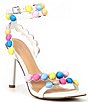 Color:Multi - Image 2 - x Jess Southern Phoebe Rainbow Bobble Bead Dress Sandals