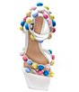 Color:Multi - Image 6 - x Jess Southern Phoebe Rainbow Bobble Bead Dress Sandals