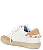 Color:White/Dark Tan - Image 4 - x Jess Southern Tallulah Beaded Lace Up Sneakers