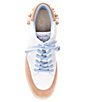 Color:White/Dark Tan - Image 6 - x Jess Southern Tallulah Beaded Lace Up Sneakers