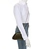 Gianni Bini x Lilly Sisto Em Velvet Clutch Crossbody Bag, Color:Dark Green - Image 3