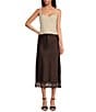 Gianni Bini x Lilly Sisto Peanut Wool Blend Boucle Sweetheart Neck Sleeveless Strap Tank Blouse, Color:Oatmeal - Image 3