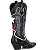 Color:Black/New Navy - Image 2 - x Nastia Liukin Palomar Leather Contrast Stitch USA Western Boots