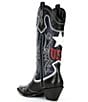 Color:Black/New Navy - Image 3 - x Nastia Liukin Palomar Leather Contrast Stitch USA Western Boots