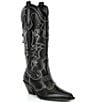 Color:Black - Image 1 - x Nastia Liukin Palomar Leather Contrast Stitch Western Boots