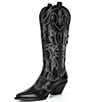 Color:Black - Image 4 - x Nastia Liukin Palomar Leather Contrast Stitch Western Boots