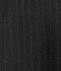 Color:Grey - Image 5 - x Nastia Liukin Val Twill Stripe Long Sleeve Feather Trim Blazer