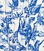 Gianni Bini x Shea Leigh Mills Amalfi Printed Satin Coordinating Halter Top, Color:Blue Tropical - Image 5