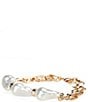 Gianni Bini x Shea Leigh Mills Amelia Pearl Line Bracelet, Color:Pearl - Image 2