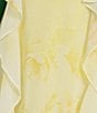 Gianni Bini x Shea Leigh Mills Anderson Floral Printed Georgette Ruffle V-Neck Sleeveless Maxi Dress, Color:Yellow Floral - Image 4