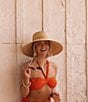 Gianni Bini x Shea Leigh Mills Boater Hat, Color:Natural - Image 4