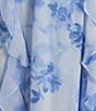 Gianni Bini x Shea Leigh Mills Bre Floral Printed Georgette Ruffle Dress, Color:Blue Floral - Image 4