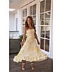 Gianni Bini x Shea Leigh Mills Chandler Sway Floral Sweetheart Neck Midi A-Line Dress, Color:Yellow Floral - Image 6