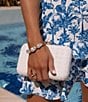 Gianni Bini x Shea Leigh Mills Colada Minaudiere Clutch, Color:White - Image 1